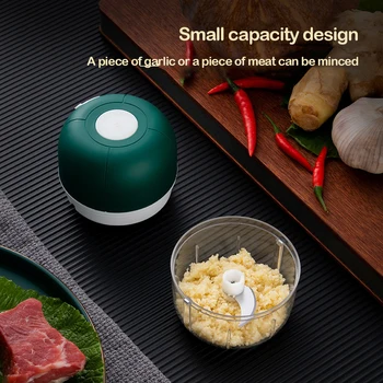 Cocina Trituradora De Ajo Eléctrica Mini Trituradora De Ajo Cubierta Uigennemtrængelig Loading USB-Trituradora De Vegetales De Pimienta