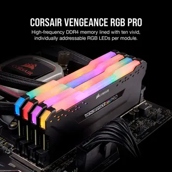 Corsair Vengeance RGB-Pro-8GB (1x8GB) DDR4 3600 (PC4-28800), C18-Skrivebordet Hukommelse – Sort