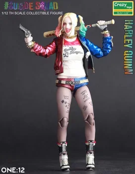 Crazy Legetøj Quinn Action Figur Joker BJD 1:12 Skala Collectible Løsøre Fælles Model 7 Tommer 18cm