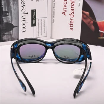 Cubojue Klip Solbriller Kvinder Polariserede Briller Passer Over Briller Nærsynethed Driver, der Passer til Briller Rammer Anti Glare
