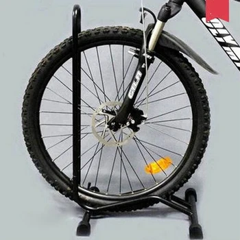 Cykel-Gulvtæppe Type Parkering Rack-Stå - Til-Bjerget Og Road Bike Indendørs Udendørs Nook Garage Opbevaring L-Form Cykel Parkering Stå