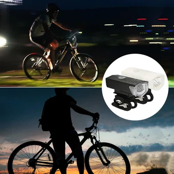 Cykel Lys ABS Vandtæt USB-Genopladelige LED Cykel Lys Foran Cykling Lampe Brænder Styret Lommelygte, Cykel Tilbehør Ny