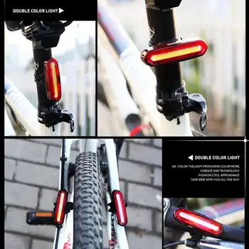 Cykel Lys USB-Genopladelige Cykel Baglygte LED COB MTB Cykel baglygte med Høj lysstyrke Strobe Cykling Sikkerhed Advarsel Lys