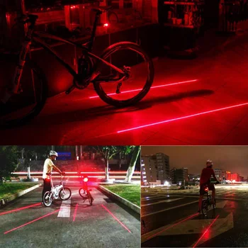 Cykel baglygte Sikkerhed Advarsel Vandtæt LED-Bike Baglygte USB-Genopladelige Bærbar Lys Mountain Bike Lights
