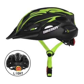 Cykelhjelm Med Hale Lys, Skygger Mountain Road Bike Åndbar Ultra-Light-Sikkerhed Hat for Mænd Og Kvinder Riding Udstyr