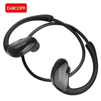DACOM sport bluetooth headset 5.0 trådløst headset, der kører for 12 timer på at spille stereo headset binaural hængende øre stil