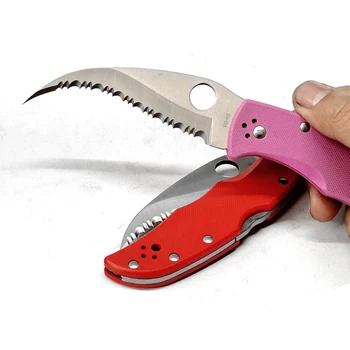 DISIR K06 Folde Kniv Taktiske Lomme Kniv G10 Håndtere Udendørs Camping EDC Værktøjer Overlevelse Jagt Redde Knive OEM