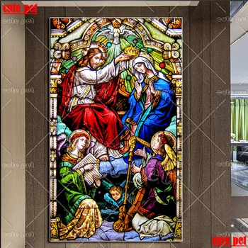 DIY Diamant Maleri Religion: Jesus og Jomfru Maria Hot sælger kunst cross stitch fuld diamant broderi mosaik indretning large