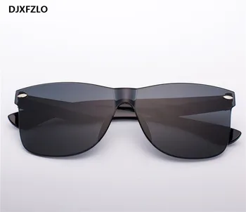 DJXFZLO 2020 Nye Gennemsigtige Solbriller Kvinder Vintage Farverige Retro Mode Uindfattede solbriller til Kvinder Brand Briller UV400
