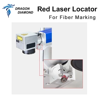 DRAGON DIAMOND Rød Laser Locator 1064nm Diameter 12 mm Justerbar Fiber Laser Modul Del For Fiber til Mærkning af Metal Machine