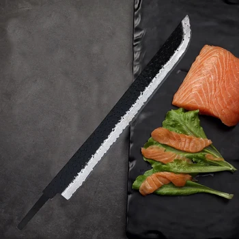 Damaskus Kokkeknive Japansk Laks, Sushi Knive I Rustfrit Stål Sashimi Køkkenkniv Rå Fisk Filet Lag Cooki Kniv