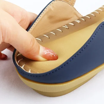 Damer, sandaler, Tå Indlæg 2021 Komfortable Print Sommeren Gå Dias Kvinder Crystal Kvindelige Ferie Sko Boheme Størrelse 42-43
