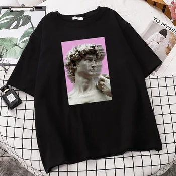 David Rive Mode Print T-Shirt Mænd Sommeren 2021 Nye Hip Hop Tegnefilm Overdele Løs T-Shirt I Høj Kvalitet Harajuku T-Shirts
