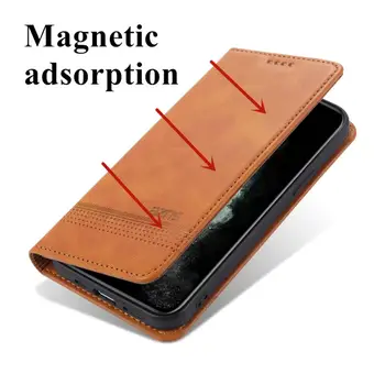 Deluxe-Magnetiske adsorption læder taske til Huawei Honor X10 Max X 10 5G Flip Cover wallet etui capa fundas