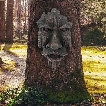Den Ånder Af Nottingham Skoven Greenman ' Træskulpturer Have Dekoration Harpiks Haven Ornament Til Hjemmet Indretning
