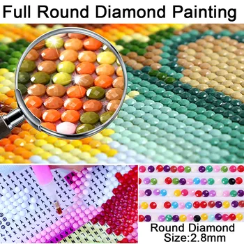 Diamant Maleri Cross Stitch Kits Diamant Broderi Skov Natur-Floden Fuld Square Bor Diamant Mosaik, Håndværk, Håndarbejde