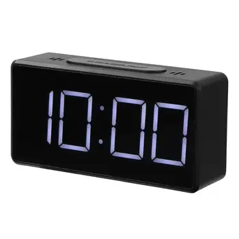 Digital LED for Alarm Ur, Snooze-Tabel Ur Elektronisk Ur Skrivebord, Vækkeur USB Timer Kalender °C-℉ Termometer
