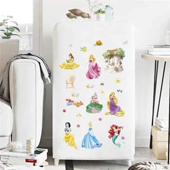 Disney 30*90cm sne hvid prinsesse wall stickers til børn værelser home decor tegnefilm vægoverføringsbilleder pvc vægmaleri kunst diy tapet