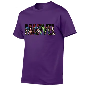 Disney, Marvel Avengers Ren Bomuld Trykt T-shirt til Sommeren Mænds Mode Komfortable Korte Ærmer Trend Toppe Mænd Shirts Tøj