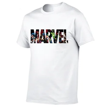 Disney, Marvel Avengers Ren Bomuld Trykt T-shirt til Sommeren Mænds Mode Komfortable Korte Ærmer Trend Toppe Mænd Shirts Tøj