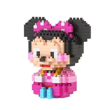 Disney Mickey Mouse Blokke, Mursten legetøj bygning Mini Blokke tegneseriefigurer Undervisning Enheder Børns Legetøj Kompatibel