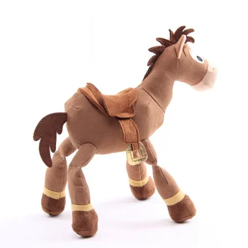 Disney Søde Kawaii Toy Story Woody Sheriff Bas Røde Hjerte Hest Tegnefilm Bløde Dukke Dukke Fødselsdagsgave Børns Plys Legetøj