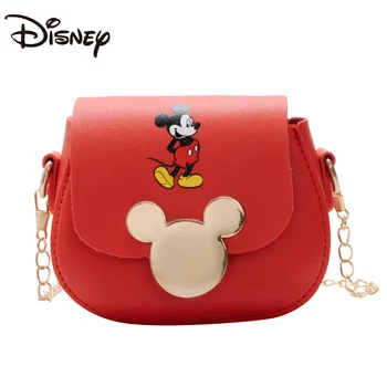 Disney fashion girl skuldertaske søde mønt pung Mickey søde pige dekoration taske messenger taske lille pung kvinder luksus mærker