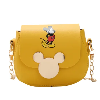 Disney fashion girl skuldertaske søde mønt pung Mickey søde pige dekoration taske messenger taske lille pung kvinder luksus mærker