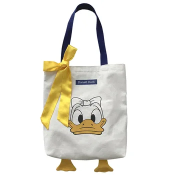 Disney tegnefilm Donald Duck taske pige 2020 nye trendy ins søde studerende med stor kapacitet lærred skuldertaske