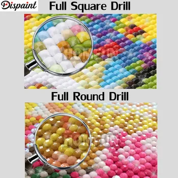 Dispaint Square/Runde Bor 5D DIY Diamant Maleri 
