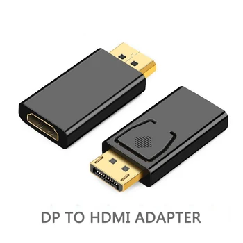 Display Port til HDMI-kompatibel Adapter DisplayPort Converter Mandlige DP at Kvindelige HD-TV Kabel-Adapter Video, Audio, PC, TV MAXCURY
