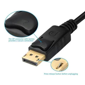 Displayport til Hdmi-DVI VGA Converter DP 4-i-1 Audio USB-Kabel-Multi-Function-Adapter Til PC-Computer Skærm Mms