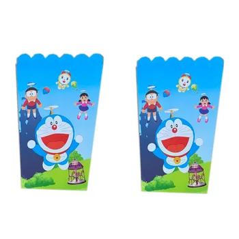Doraemon Tema Part Dug Dekorere Kopper, Tallerkener Børn Favoriserer Retter Glas Balloner Birthday Party Service Set Kage Toppers