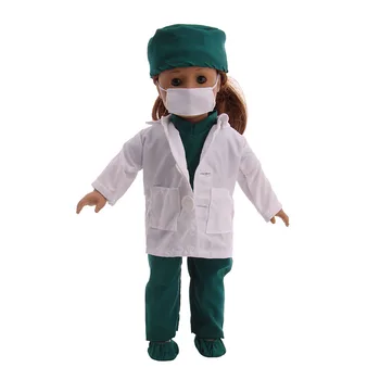 Dukke Tøj Læge Sygeplejerske Kok Navy-Serien Passer til Passer til 18 Tommer Amerikansk Pige, s&43Cm Nye Baby Born Dukke Zaps Vores Generation Toy