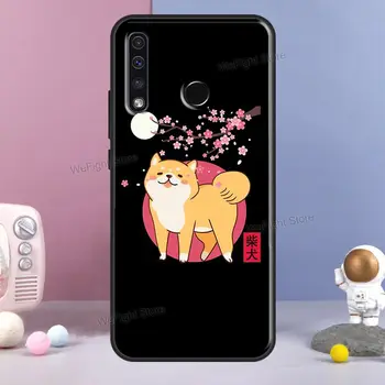 Dyr Tegnefilm Akita Hund For Huawei S Smart 2019 Nova 5T P40 P20-P30 Pro Ære 10X Lite 8S 9S 8A 8X 9X 10i Sag