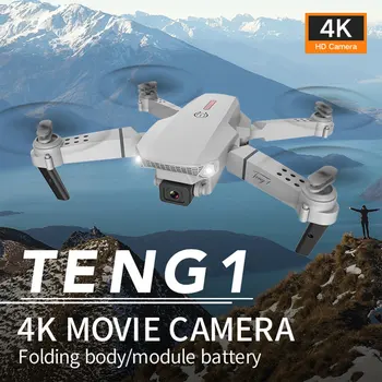 E88 pro drone 4k HD dual kamera visuel positionering 1080P WiFi fpv drone højde bevarelse rc quadcopter Dron Legetøj