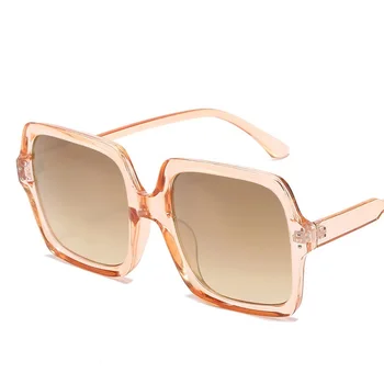 ERRLLES Vintage Oversize Square Solbriller Kvinder 2021 Luksus Brand Designer Gradient Sol Briller Kvindelige Oculos Feminino De Sol