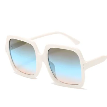 ERRLLES Vintage Oversize Square Solbriller Kvinder 2021 Luksus Brand Designer Gradient Sol Briller Kvindelige Oculos Feminino De Sol