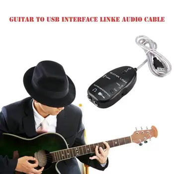 El-Guitar-USB Kabel-Audio Interface-Adapter der Forbinder Computeren Kabel Forsyninger Til MAC/PC til at Optage Musik