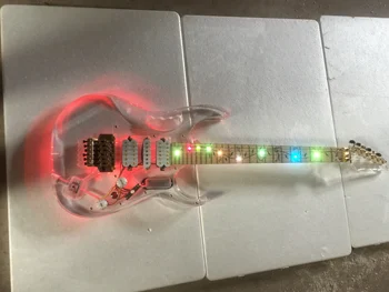 El-guitar / farverige lys + multi-farve lys konvertering LED lys high-end dobbelt ryste vibrato Guitar / China Electric