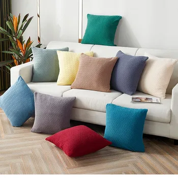 Elastisk pudebetræk 45*45cm Solid Farve Sofa Puder Kontor Pillow Tilfælde, de Fire Årstider Pudebetræk Home Decor pudebetræk