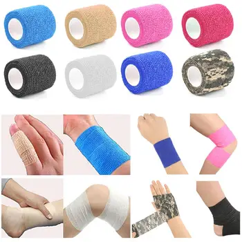 Elastoplast Klæbende Bandage Elastisk Førstehjælp Medicinsk Sundhedspleje Behandling Gaze Tape Til Ankel, Skulder, Knæ Tilbage Finger