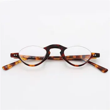 Elbru Anti-blå Linse Halv Frame Briller til Læsning Kvinder Anti-træthed Dioptri Briller, Forstørrelsesglas Presbyopic Briller +1.0-3.5