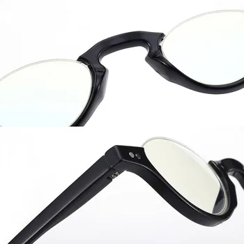 Elbru Anti-blå Linse Halv Frame Briller til Læsning Kvinder Anti-træthed Dioptri Briller, Forstørrelsesglas Presbyopic Briller +1.0-3.5