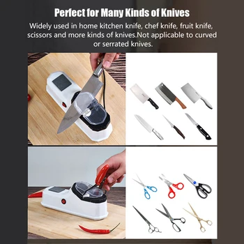 Elektrisk Kniv og Slien USB-Drevet Multi-Funktion Elektrisk Kniv Slibe Værktøj til Kokkens Køkken Kniv Frugt Knive, Sakse