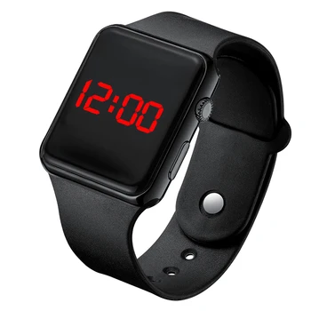 Elektronisk LED Digital Kvinder Watch Mode Afslappet Simpel Ur til kvinder Silikone kvindelige watch montre femme zegarek damski A001