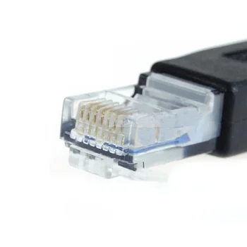 Engros-2stk PC USB til RJ45 Female En Bærbar computer LAN-Netværk Kabel Ethernet Converter Transverter Stik RJ45-Stik Adapter