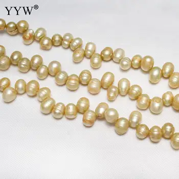 Engros-Gule Perler, Kulturperler Ris ferskvandsperle Perler For Kvinder Smykker at Gøre DIY Halskæde Armbånd Smykker Tilbehør
