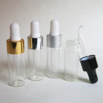 Engros glas flaske med en pipette dropper 10 ml, 1/3 oz dropper glas flaske, klart glas, e væske emballage, container