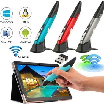 Ergonomisk Trådløse Pen-style Mus på 2,4 GHZ Justerbar Håndskrift, Mini-Optisk Mus Til Bærbare PC PPT Powerpoint Mac, Smart TV Boks
